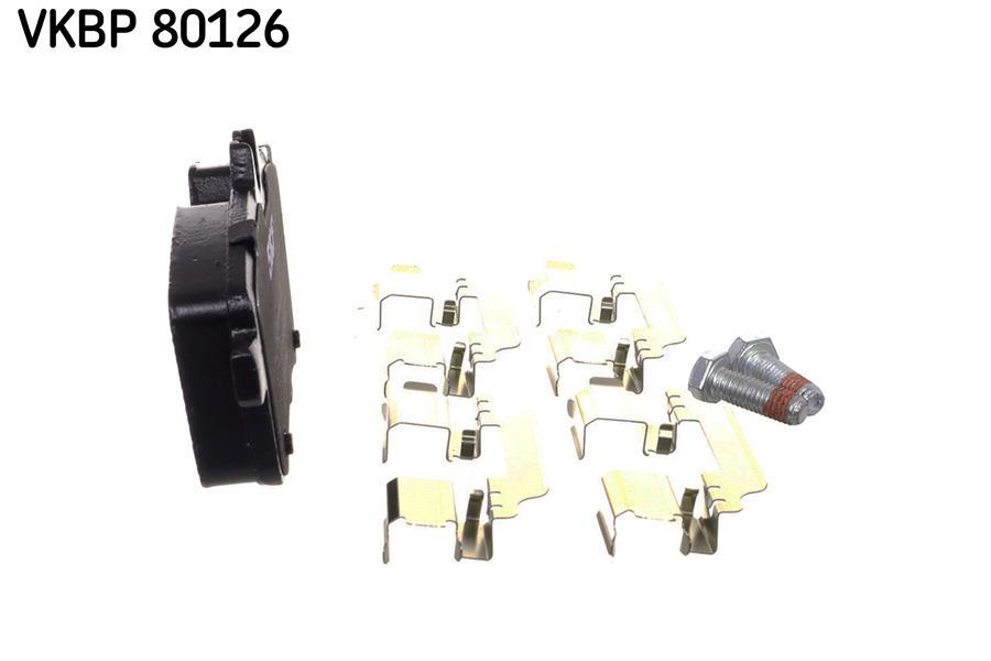 Jeu de 4 plaquettes de frein SKF ref. VKBP 80126